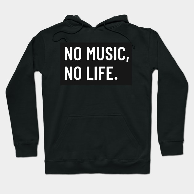 No music, no life Hoodie by Pixelz